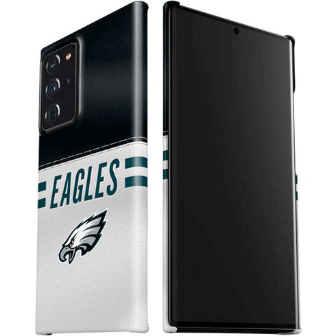 NFL Philadelphia Eagles White Striped Galaxy Note20 Ultra 5G Lite Case