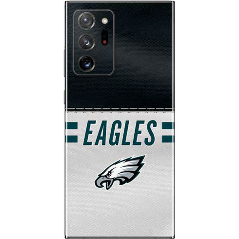 NFL Philadelphia Eagles White Striped Galaxy Note20 Ultra 5G Skin