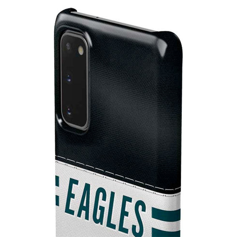 NFL Philadelphia Eagles White Striped Galaxy S20 Lite Case