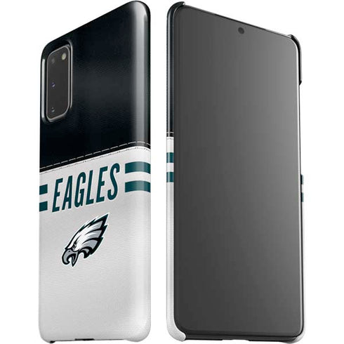 NFL Philadelphia Eagles White Striped Galaxy S20 Lite Case