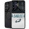 NFL Philadelphia Eagles White Striped Galaxy S25 Kickstand Case