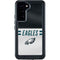 NFL Philadelphia Eagles White Striped Galaxy S24 Plus Waterproof Case