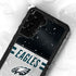 NFL Philadelphia Eagles White Striped Galaxy S24 Plus Waterproof Case