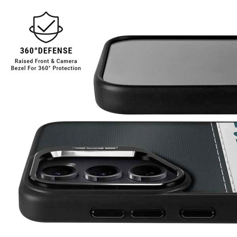 NFL Philadelphia Eagles White Striped Galaxy S25 Ultra Kickstand Case