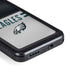 NFL Philadelphia Eagles White Striped Galaxy S24 Waterproof Case