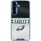 NFL Philadelphia Eagles White Striped Galaxy S25 Clear Case