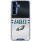 NFL Philadelphia Eagles White Striped Galaxy S25 Plus Clear Case