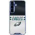 NFL Philadelphia Eagles White Striped Galaxy S25 Plus Clear Case