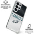 NFL Philadelphia Eagles White Striped Galaxy S25 Ultra Clear Case