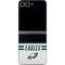 NFL Philadelphia Eagles White Striped Galaxy Z Flip6 Skin