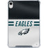 NFL Philadelphia Eagles White Striped iPad 11th Gen (2025) Clear Case