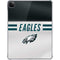 NFL Philadelphia Eagles White Striped iPad Pro 11in (2024) Clear Case