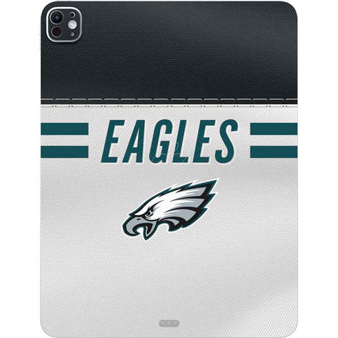 NFL Philadelphia Eagles White Striped iPad Pro 13in M4 (2024) Skin