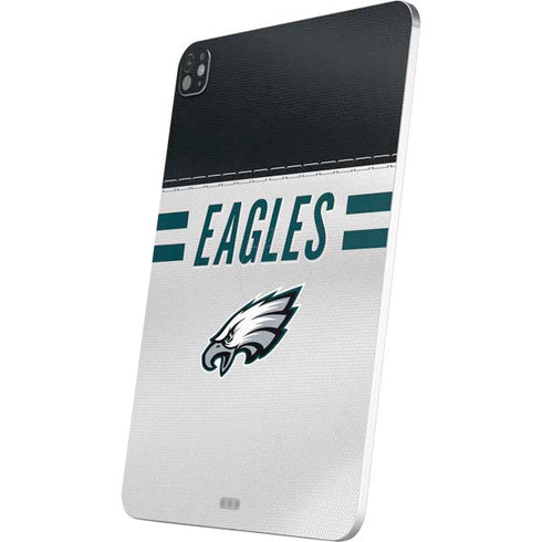 NFL Philadelphia Eagles White Striped iPad Pro 13in M4 (2024) Skin