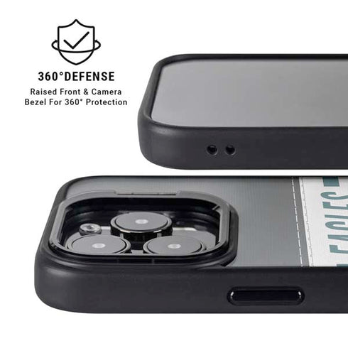 NFL Philadelphia Eagles White Striped iPhone 13 Pro Max Kickstand Case