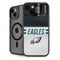NFL Philadelphia Eagles White Striped iPhone 14 Plus Kickstand Case