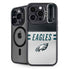 NFL Philadelphia Eagles White Striped iPhone 14 Pro Kickstand Case