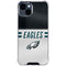 NFL Philadelphia Eagles White Striped iPhone 15 Clear Case