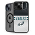 NFL Philadelphia Eagles White Striped iPhone 15 Plus Kickstand Case