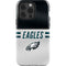 NFL Philadelphia Eagles White Striped iPhone 15 Pro Impact Case
