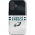 NFL Philadelphia Eagles White Striped iPhone 16 Impact Case