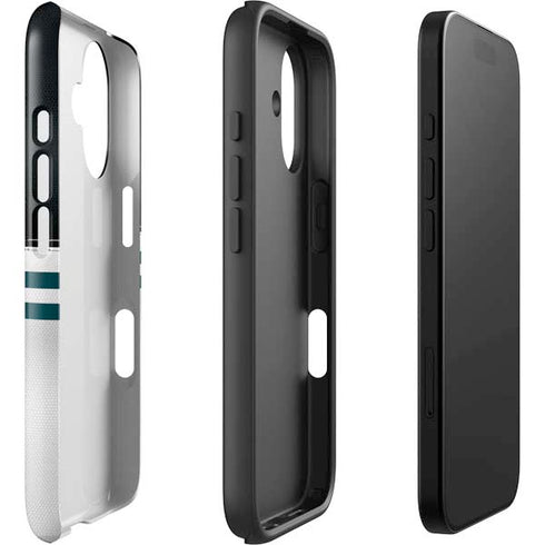 NFL Philadelphia Eagles White Striped iPhone 16 Impact Case