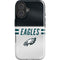 NFL Philadelphia Eagles White Striped iPhone 16 Plus Impact Case