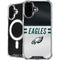 NFL Philadelphia Eagles White Striped iPhone 16 Plus MagSafe Case