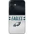 NFL Philadelphia Eagles White Striped iPhone 16 Plus Skin