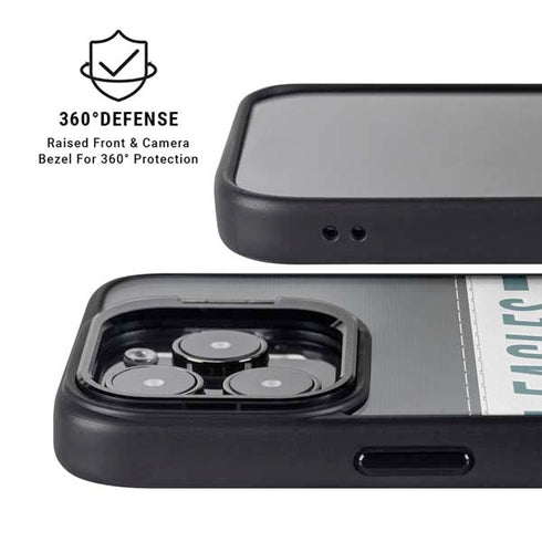 NFL Philadelphia Eagles White Striped iPhone 16 Pro Kickstand Case