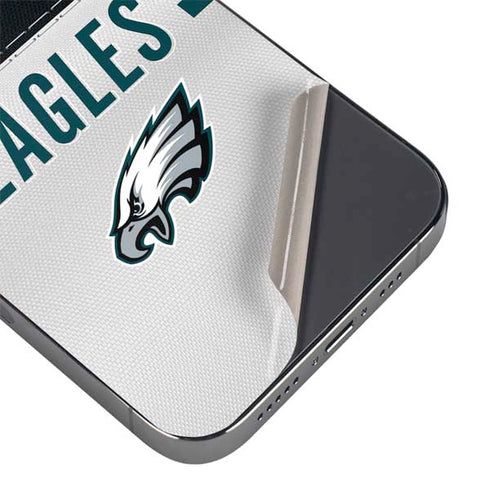 NFL Philadelphia Eagles White Striped iPhone 16 Pro Skin
