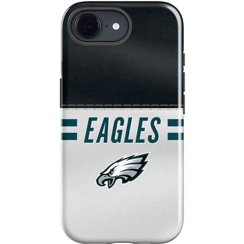 NFL Philadelphia Eagles White Striped iPhone 16e Impact Case