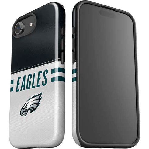 NFL Philadelphia Eagles White Striped iPhone 16e Impact Case