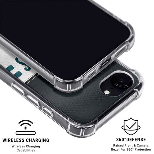 NFL Philadelphia Eagles White Striped iPhone 16e MagSafe Case