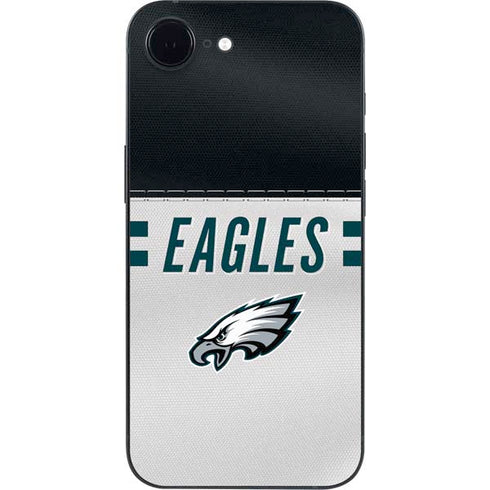NFL Philadelphia Eagles White Striped iPhone 16e Skin