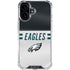 NFL Philadelphia Eagles White Striped iPhone 17 Clear Case