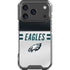 NFL Philadelphia Eagles White Striped iPhone 18 Pro Clear Case