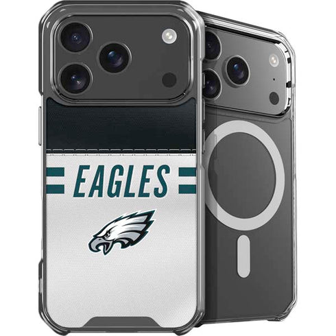 NFL Philadelphia Eagles White Striped iPhone 18 Pro MagSafe Case