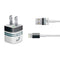 NFL Philadelphia Eagles White Striped iPhone Charger (5W USB) Skin