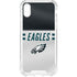 NFL Philadelphia Eagles White Striped iPhone XS Clear Case