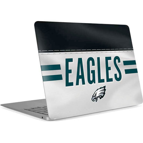 NFL Philadelphia Eagles White Striped Apple MacBook Air Skin