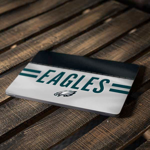 NFL Philadelphia Eagles White Striped Apple MacBook Air Skin