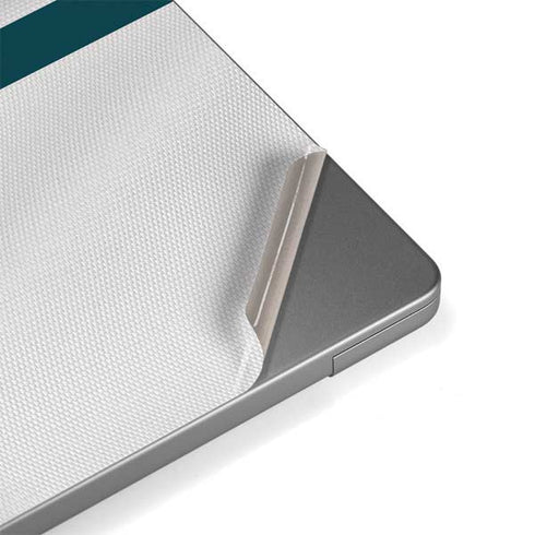 NFL Philadelphia Eagles White Striped Apple MacBook Pro 14-inch Skin