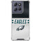 NFL Philadelphia Eagles White Striped Moto G 5G (2025) Clear Case