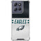 NFL Philadelphia Eagles White Striped Moto G Play 5G (2025) Clear Case