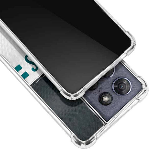 NFL Philadelphia Eagles White Striped Moto G Play 5G (2025) Clear Case