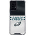 NFL Philadelphia Eagles White Striped Moto G Power 5G (2024) Clear Case