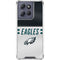 NFL Philadelphia Eagles White Striped Moto G Power 5G (2025) Clear Case