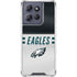 NFL Philadelphia Eagles White Striped Moto G Power 5G (2025) Clear Case