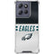 NFL Philadelphia Eagles White Striped Moto G Stylus 5G (2025) Clear Case